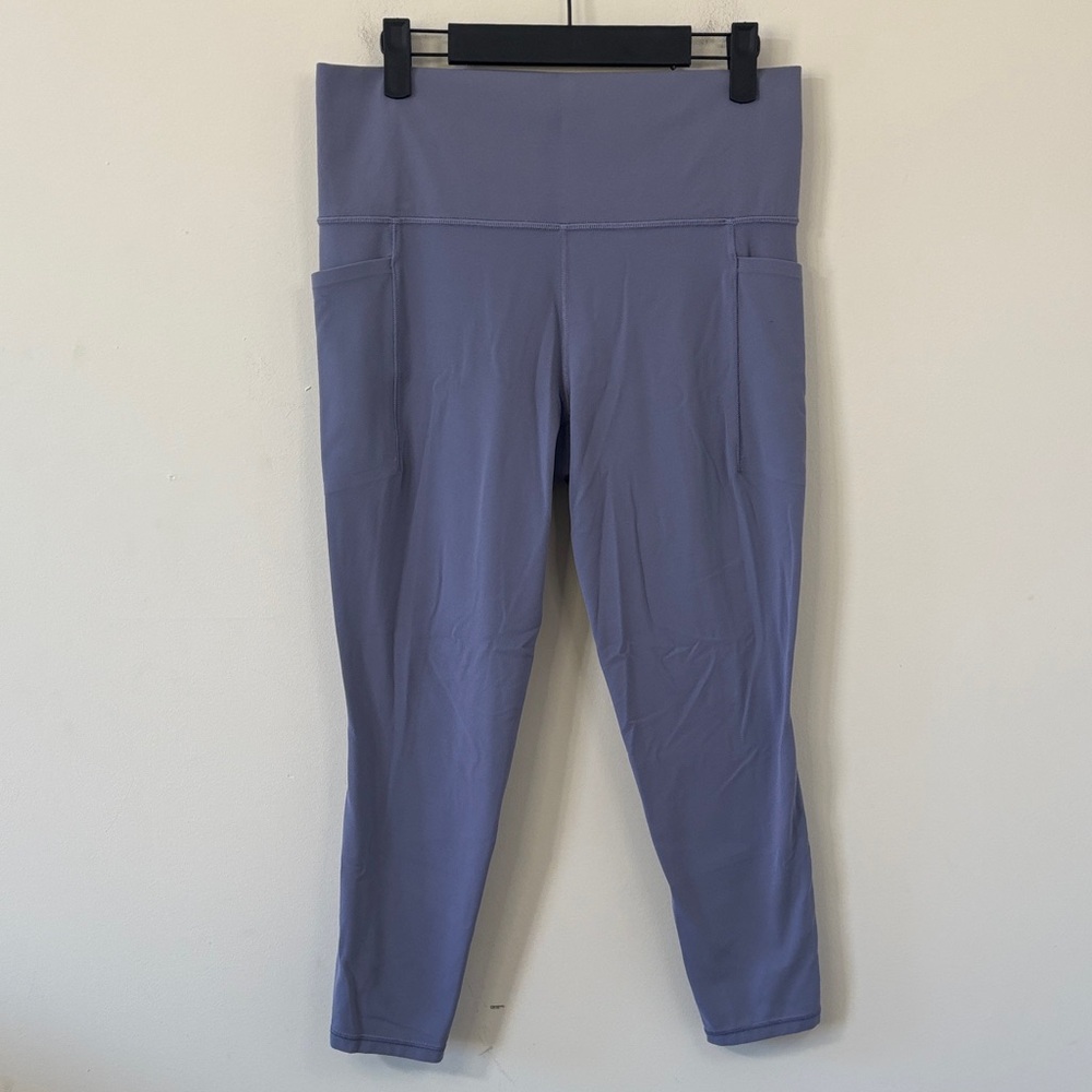 Athleta Salutation Stash High Rise 7/8 Legging Shadow Blue Size Large - Picture 3 of 11